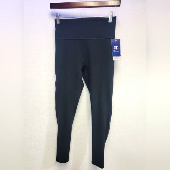 Champion Soft Touch Mesh 7/8 Tight Black Legging Women's Size Medium - Picture 1 of 12